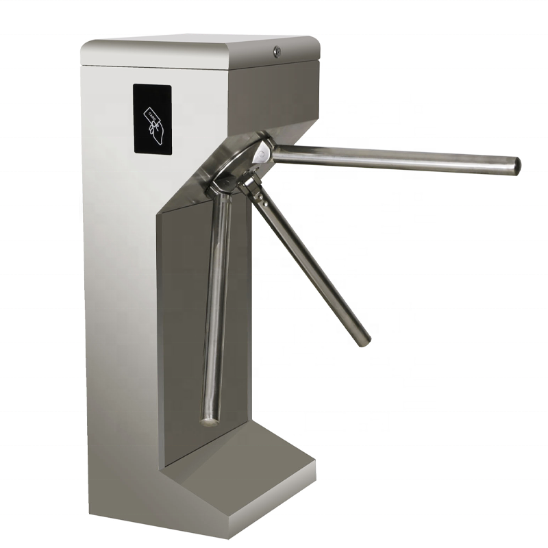 Tripod turnstile installed on site